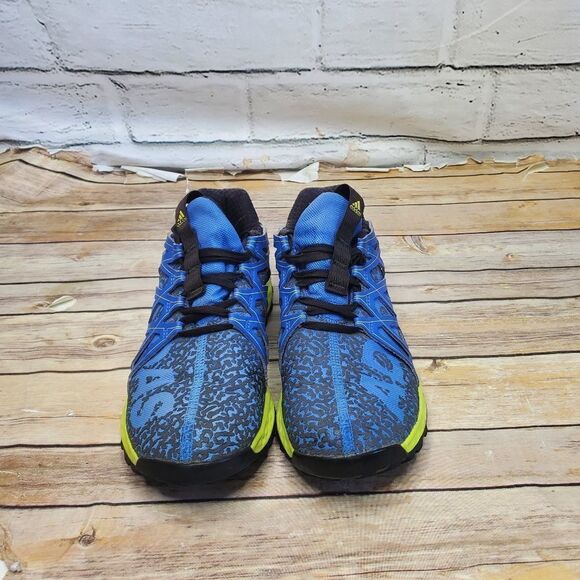 Adidas Vigor Bounce J Trail Running Shoes Blue Yellow Mens Size 6 - Picture 2 of 8